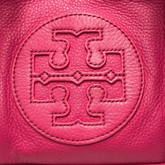 Tory Burch Fuchsia Leather Tote - Picture 2 of 13
